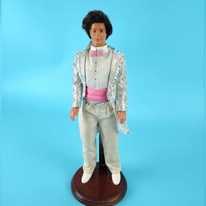 Mattel 1986 Jewel Secrets Ken Doll + Redressed Outfit Rooted Brown Hair Eyes